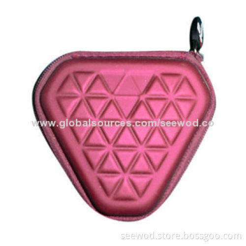 2014 fashion triangle EVA earphone case
